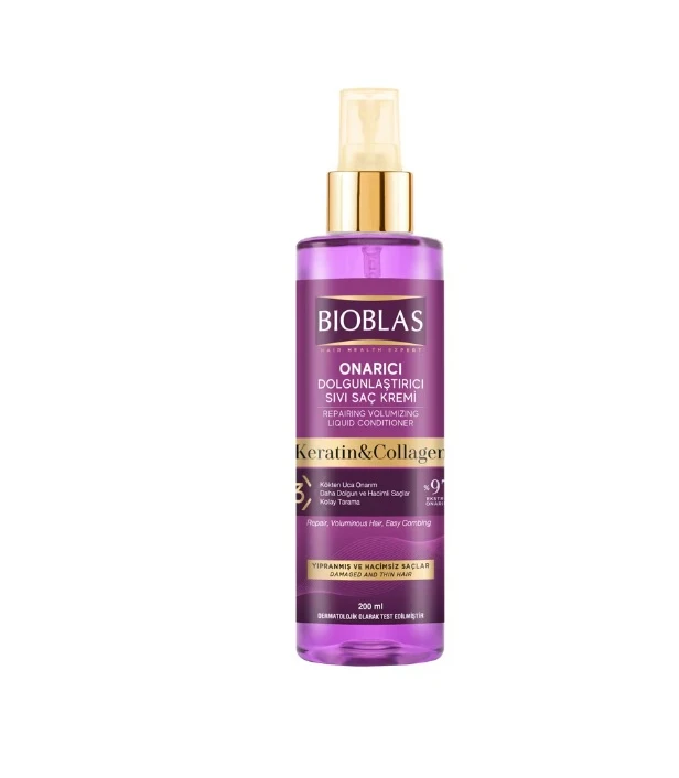 Balsam Păr Lichid 200Ml Keratin Collagen Bioblas